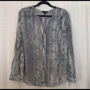 Banana Republic snake skin top/blouse